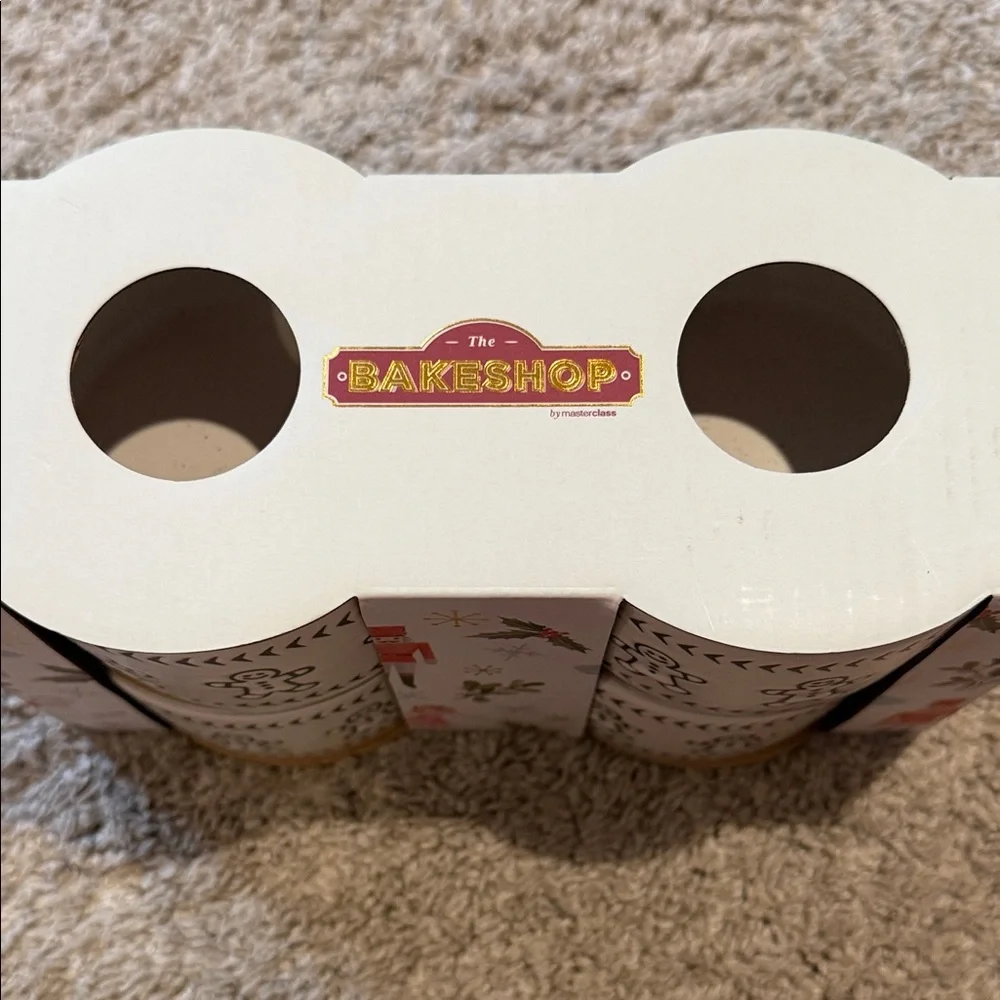 Gingerbread Pattern Adhesive Ribbon Tape - White and Black